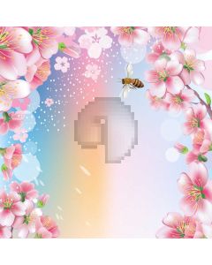 Flower Pink Computer Printed Photography Backdrop AUT-145