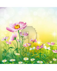 Flower Grass Computer Printed Photography Backdrop AUT-150