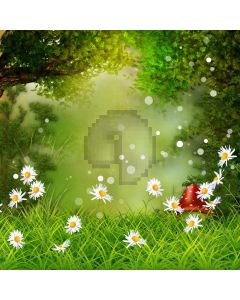 Flower Grass Tree Computer Printed Photography Backdrop AUT-151