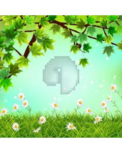 Tree Flower Grass Computer Printed Photography Backdrop AUT-158