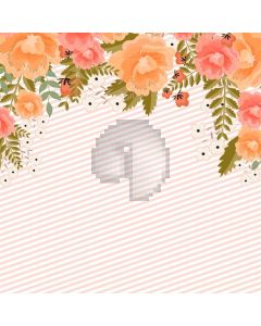 Flower Leaves Computer Printed Photography Backdrop AUT-164