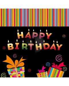Birthday Present Computer Printed Photography Backdrop AUT-173