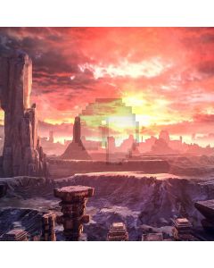 Sunset Stone Computer Printed Photography Backdrop AUT-176