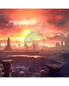 Sunset Stone Computer Printed Photography Backdrop AUT-177