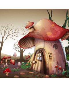 Mushroom Tree Computer Printed Photography Backdrop AUT-183