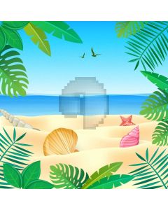Sea Sand Plant Computer Printed Photography Backdrop AUT-187
