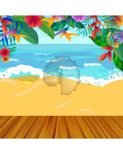 Sea Sand Plant Computer Printed Photography Backdrop AUT-195