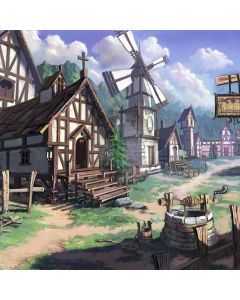 Wood House Grass Cloud Computer Printed Photography Backdrop AUT-230