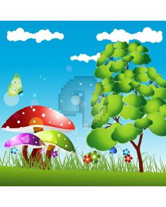 Mushroom Cloud Tree Computer Printed Photography Backdrop AUT-232