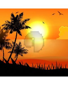 Tree Sun Bird Computer Printed Photography Backdrop AUT-250