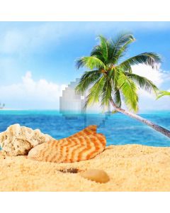 Sea Sand Tree Computer Printed Photography Backdrop AUT-252