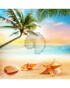 Sea Tree Shell Computer Printed Photography Backdrop AUT-257