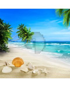 Sea Tree Shell Computer Printed Photography Backdrop AUT-259