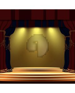 Curtain Light Stair Computer Printed Photography Backdrop AUT-276