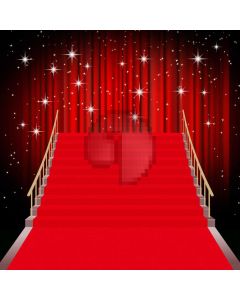 Curtain Red Carpet Stair Computer Printed Photography Backdrop AUT-289