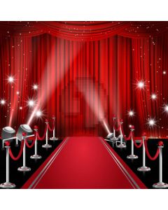 Curtain Red Carpet Pillar Computer Printed Photography Backdrop AUT-298