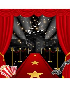 Pillar Curtain Red Carpet Computer Printed Photography Backdrop AUT-312