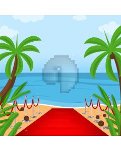 Sea Cloud Tree Computer Printed Photography Backdrop AUT-323