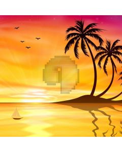 Sunset Tree Bird Computer Printed Photography Backdrop AUT-324