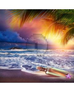 Sea Tree Bottle Computer Printed Photography Backdrop AUT-329