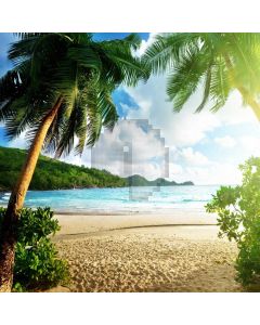 Sea Cloud Tree Computer Printed Photography Backdrop AUT-341