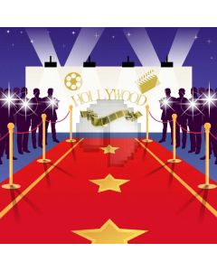 Red Carpet Pillar Film Computer Printed Photography Backdrop AUT-342