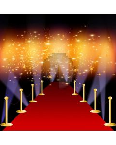 Red Carpet Pillar Light Computer Printed Photography Backdrop AUT-343