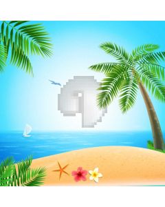 Sand Tree Seagull Computer Printed Photography Backdrop AUT-367