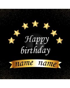 Birthday Star Computer Printed Photography Backdrop AUT-411
