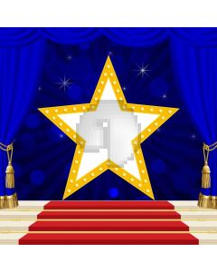 Stair Star Computer Printed Photography Backdrop AUT-416