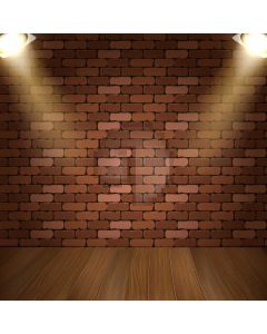 Brick Light Floor Computer Printed Photography Backdrop AUT-433