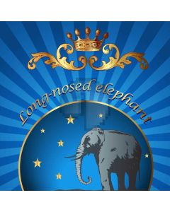 Elephant Crown Computer Printed Photography Backdrop AUT-466