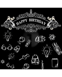 Birthday Bulb Computer Printed Photography Backdrop AUT-471