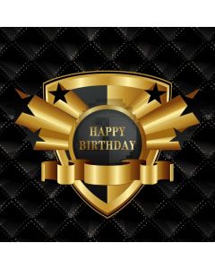 Birthday Black Computer Printed Photography Backdrop AUT-473