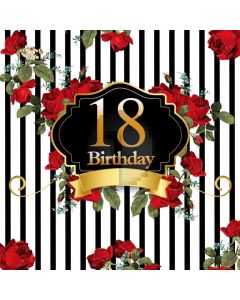 Birthday Flower Computer Printed Photography Backdrop AUT-477