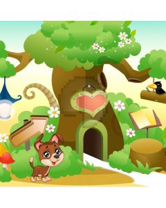 Animal Tree Computer Printed Photography Backdrop AUT-479