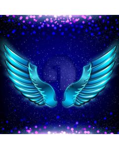 Bird Blue Computer Printed Photography Backdrop AUT-497