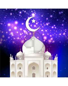 Night Moon House Star Computer Printed Photography Backdrop AUT-528
