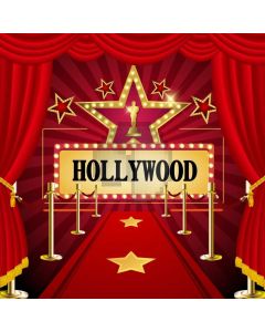 Star Pillar Red Carpet Curtain Computer Printed Photography Backdrop AUT-529