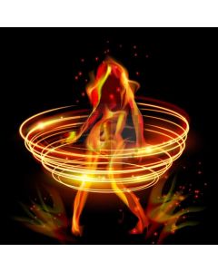 Fire Light People Computer Printed Photography Backdrop AUT-569