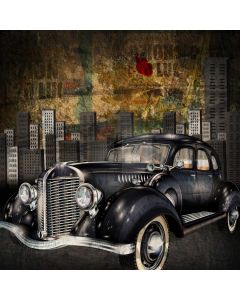 Car Building Graffiti Computer Printed Photography Backdrop AUT-574