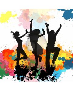 Dancer Colours Computer Printed Photography Backdrop AUT-601