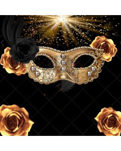 Flower Mask Computer Printed Photography Backdrop AUT-603
