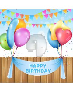 Birthday Flag Computer Printed Photography Backdrop AUT-615
