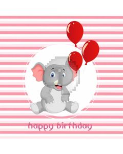 Birthday Stripe Computer Printed Photography Backdrop AUT-634