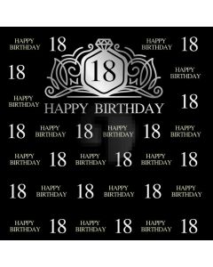 Birthday Black Computer Printed Photography Backdrop AUT-642
