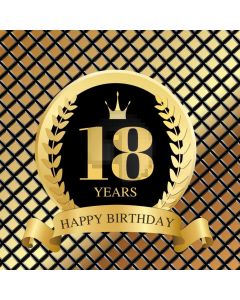Birthday Golden Computer Printed Photography Backdrop AUT-646