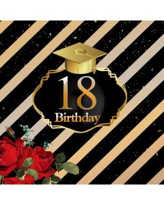 Birthday Crown Computer Printed Photography Backdrop AUT-649