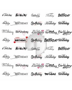 Birthday Heart Computer Printed Photography Backdrop AUT-658