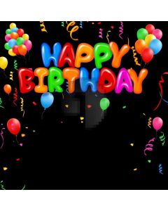 Birthday Ballon Computer Printed Photography Backdrop AUT-662